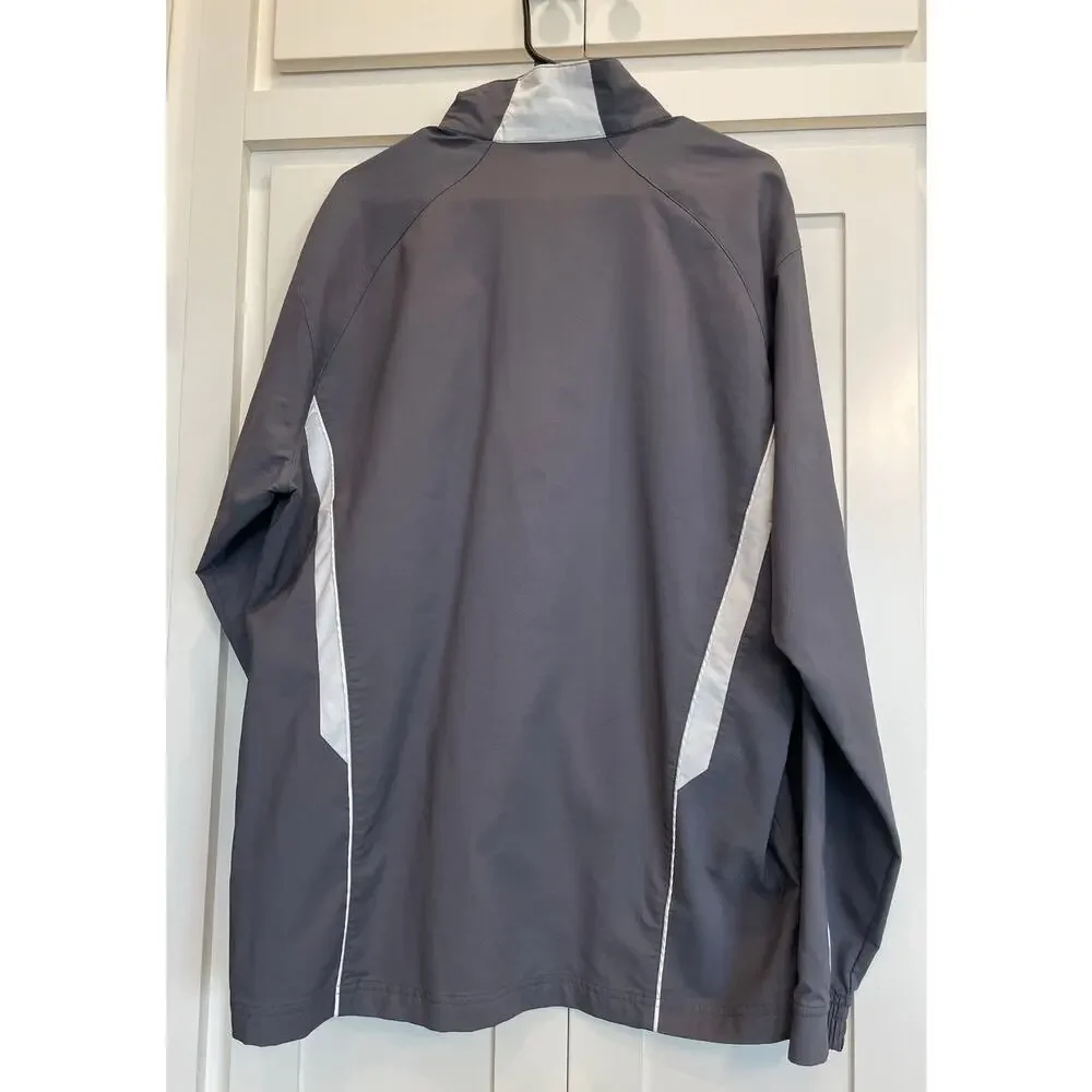 Under Armour Gray and White Track Jacket Large - Picture 2 of 12